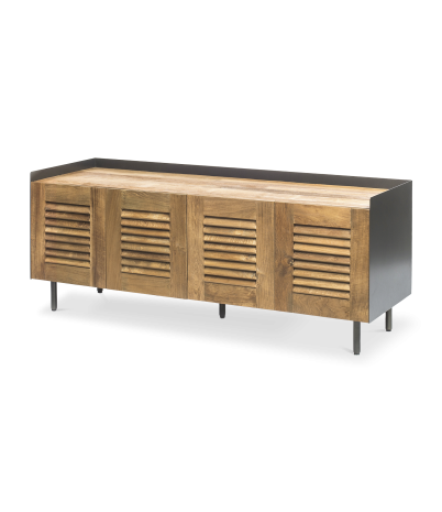 Mallorquina TV cabinet 4 sliding and folding doors