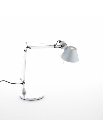 Tolomeo Micro table lamp by Artemide in aluminum