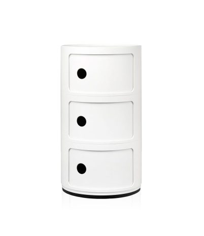 Componibili auxiliary cabinet Kartell 3 doors glossy ABS