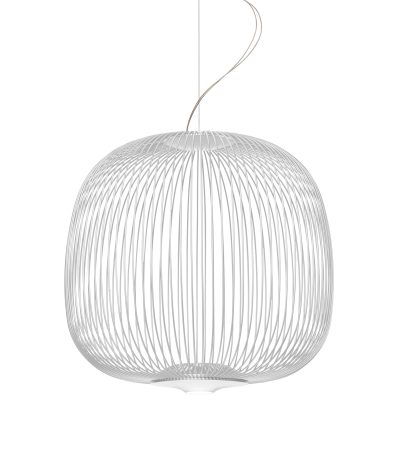 Spokes 2 pendant lamp leds 30W Ø 52 cm by Foscarini white
