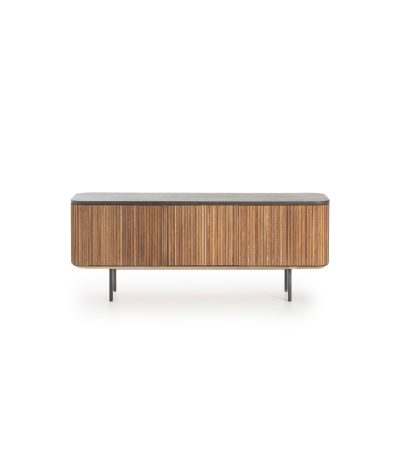 Moble TV Kirei de teca reciclada i microciment 150 x 40 x 60 cm