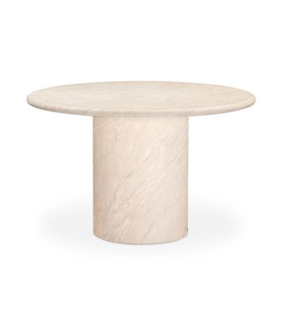 Taula rodona de microciment Brisa Ø120 x 76 cm