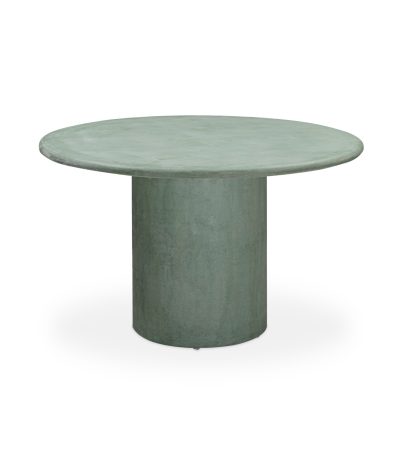 Taula rodona de microciment Brisa Ø120 x 76 cm - Verd