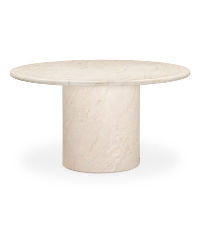 Taula rodona de microciment Brisa Ø140 x 76 cm