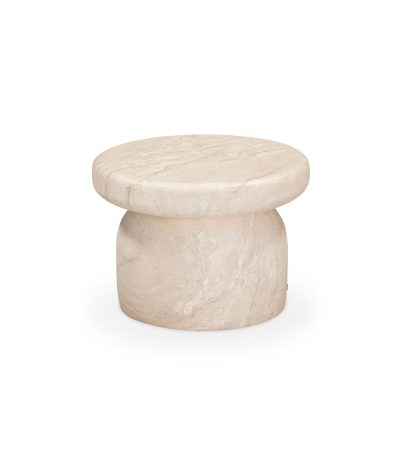 Taula auxiliar de microciment Guava Ø50 x 36 cm