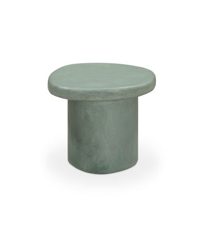 Taula de centre/auxiliar de microciment Mango Ø54 x 47 cm - Verd