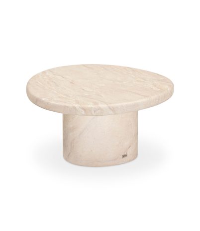 Taula de centre/auxiliar de microciment Mango Ø70 x 36 cm