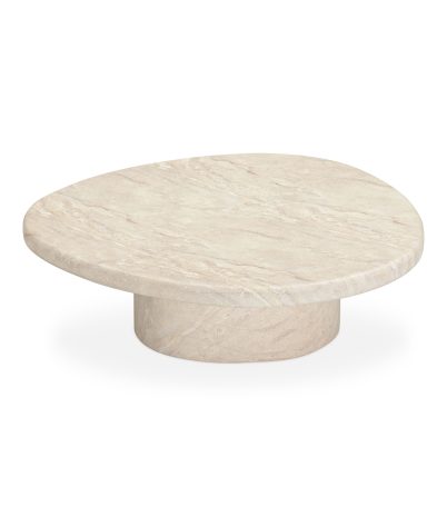 Taula de centre/auxiliar de microciment Mango Ø90 x 27 cm