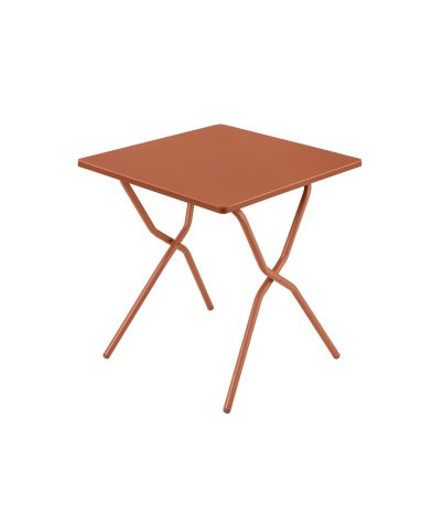 Taula plegable quadrada de jardí de Lafuma Mobilier - Terracota