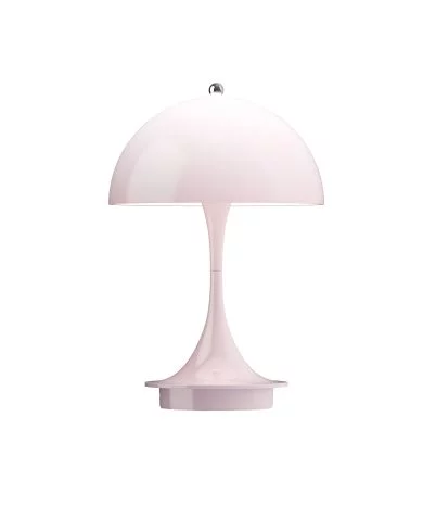 Panthella 160 portable table lamp by Louis Poulsen - Opal pale rose