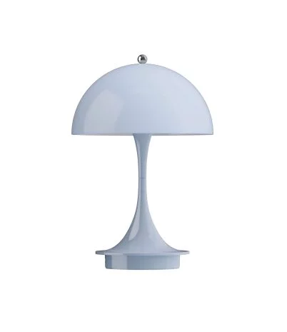 Panthella 160 portable table lamp by Louis Poulsen - Opal pale blue