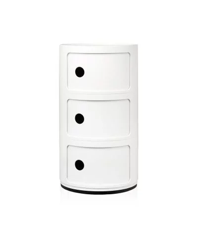 Componibili auxiliary cabinet Kartell 3 doors glossy ABS