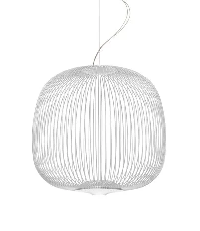 Spokes 2 pendant lamp leds 30W Ø 52 cm by Foscarini white