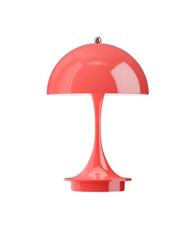 Panthella 160 portable table lamp by Louis Poulsen - Opaque coral