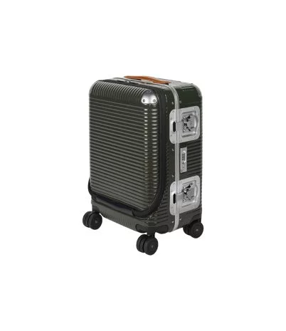 Bank Light suitcase with pocket by FPM - Moss Green