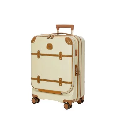 Bellagio 55 suitcase with pocket by Bric's Cream or Olive