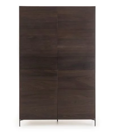 Bufet alt New Viok de roure 112 x 45 x 177 cm - Roure fumat