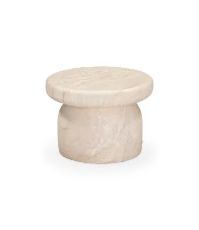 Taula auxiliar de microciment Guava Ø50 x 36 cm