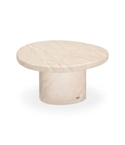 Taula de centre/auxiliar de microciment Mango Ø70 x 36 cm